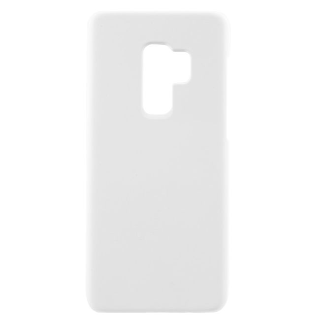 Samsung Galaxy S9 Plus Handyhülle - Gummiertes Hartplastik Case - weiss