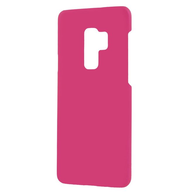 Samsung Galaxy S9 Plus Handyhülle - Gummiertes Hartplastik Case - rosa