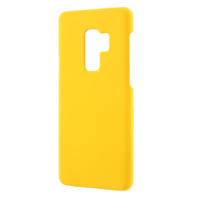 Samsung Galaxy S9 Plus Handyhülle - Gummiertes Hartplastik Case - gelb