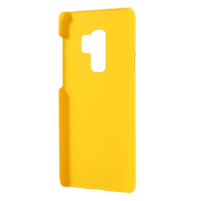 Samsung Galaxy S9 Plus Handyhülle - Gummiertes Hartplastik Case - gelb