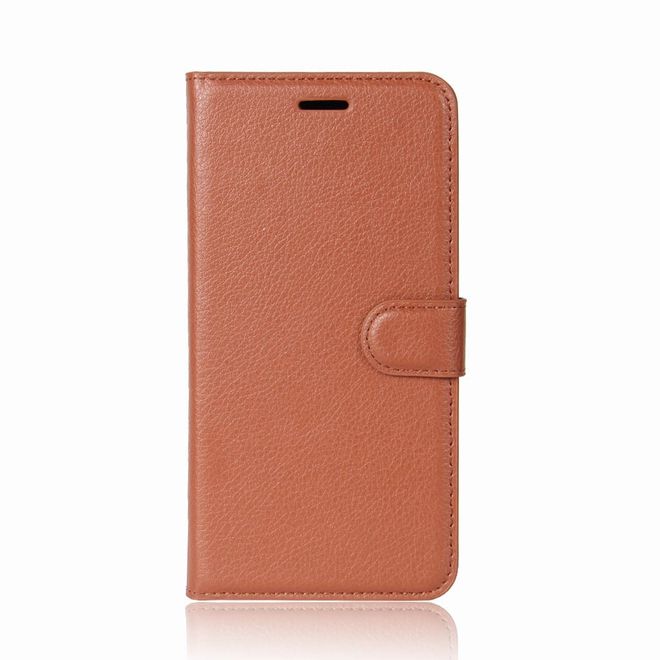 Samsung Galaxy S9 Plus Handy Hülle - Bookcover aus Leder - mit Standfunktion - braun