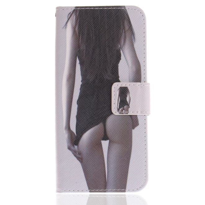 Samsung Galaxy S9 Hülle - Handy Case aus Leder - heisses Girl