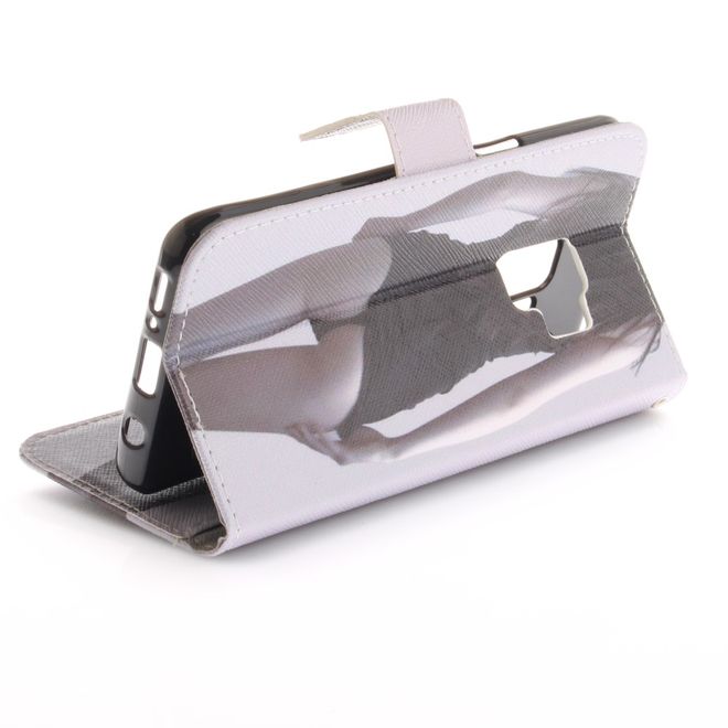 Samsung Galaxy S9 Hülle - Handy Case aus Leder - heisses Girl