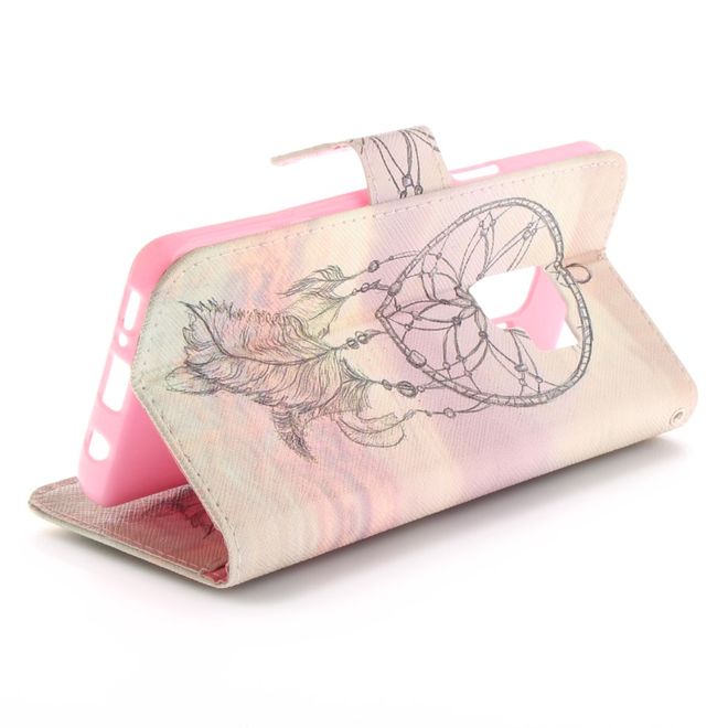 Samsung Galaxy S9 Hülle - Handy Case aus Leder - schwarzer Traumfänger