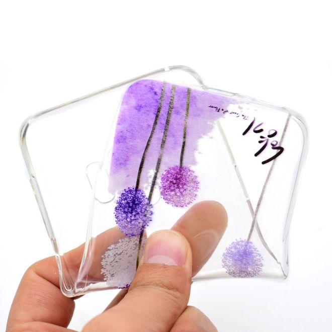 Samsung Galaxy S9 Handy Case - Hülle aus elastischem TPU Plastik - purpurner Löwenzahn