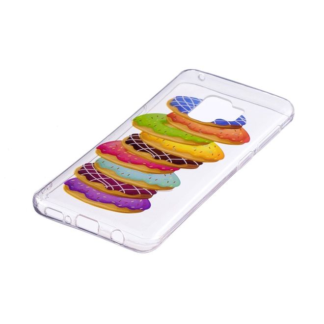 Samsung Galaxy S9 Plus Handy Case - Hülle aus flexiblem TPU Plastik - farbige Donuts