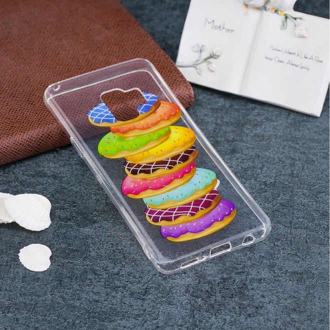 Samsung Galaxy S9 Plus Handy Case - Hülle aus flexiblem TPU Plastik - farbige Donuts