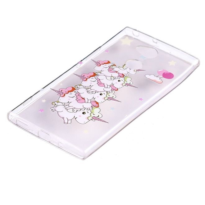 Sony Xperia XA2 Ultra Handyhülle - TPU Softcase - viele kleine Einhörner