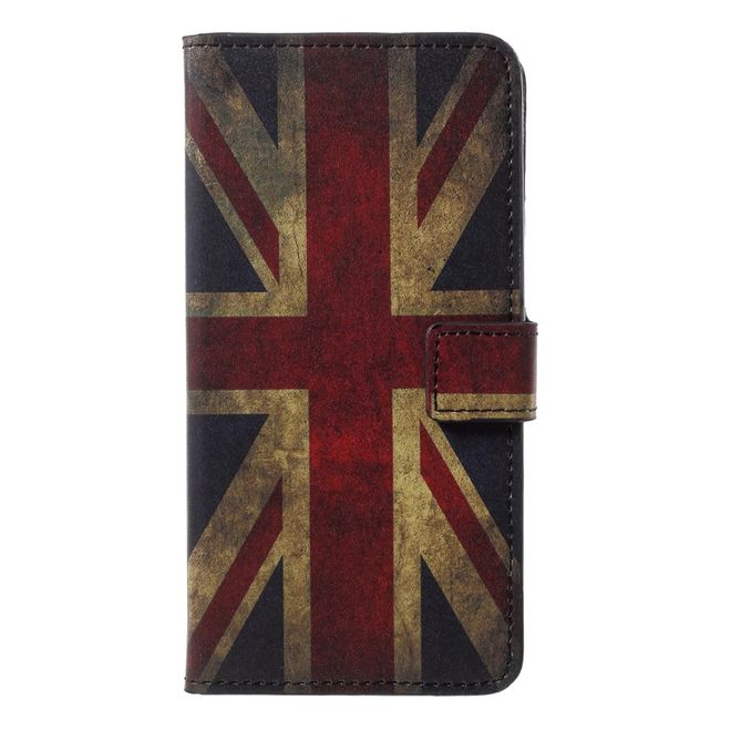 Sony Xperia XZ2 Handy Case - Hülle aus Leder - UK Flagge im Vintagelook