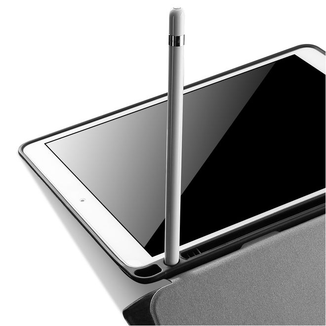 Dux Ducis - iPad 9.7 (2018) Hülle - Apple Pencil Schutzfach - Domo Series - grau