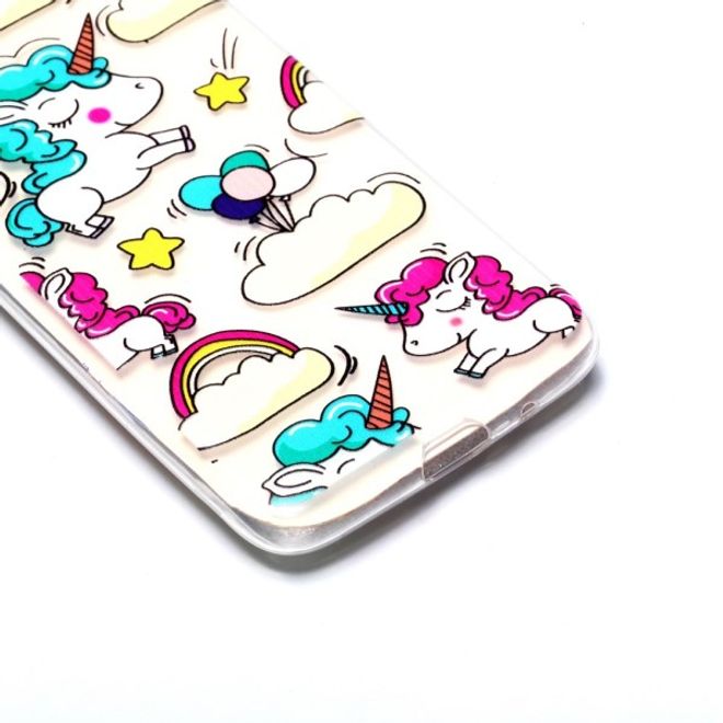 Samsung Huawei Honor 7S / Y5 (2018) Handyhülle - Softcase Image Plastik Series - süsse Einhörner
