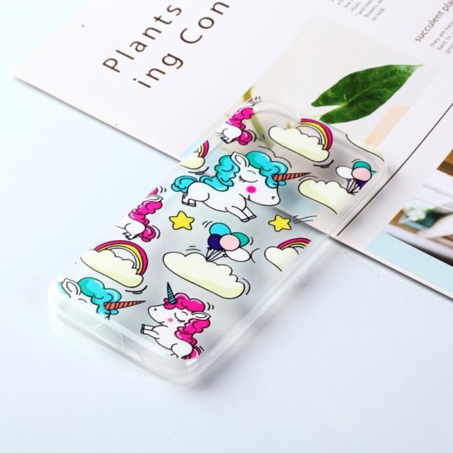 Samsung Huawei Honor 7S / Y5 (2018) Handyhülle - Softcase Image Plastik Series - süsse Einhörner