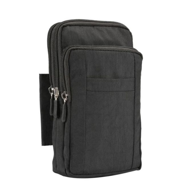 Universelle Outdoor Schultertasche für Handys bis 7 Zoll - schwarz