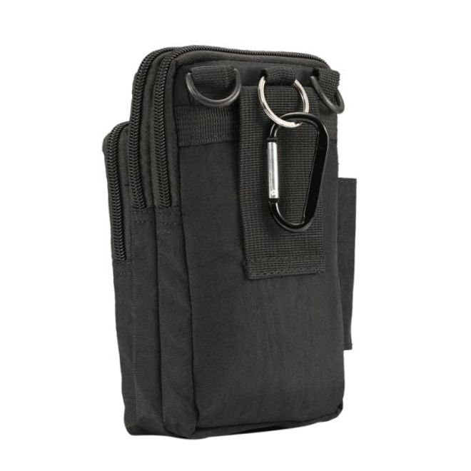 Universelle Outdoor Schultertasche für Handys bis 7 Zoll - schwarz