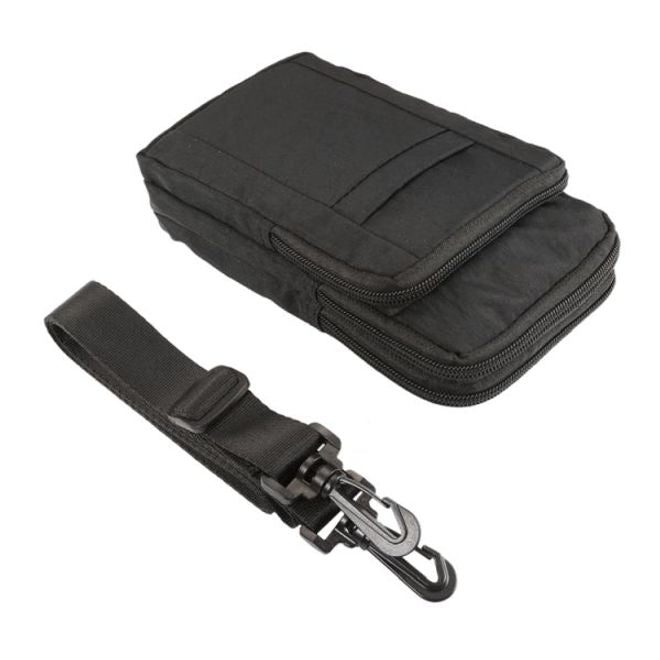Universelle Outdoor Schultertasche für Handys bis 7 Zoll - schwarz