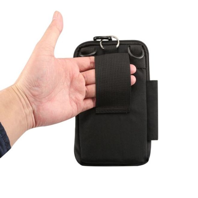 Universelle Outdoor Schultertasche für Handys bis 7 Zoll - schwarz