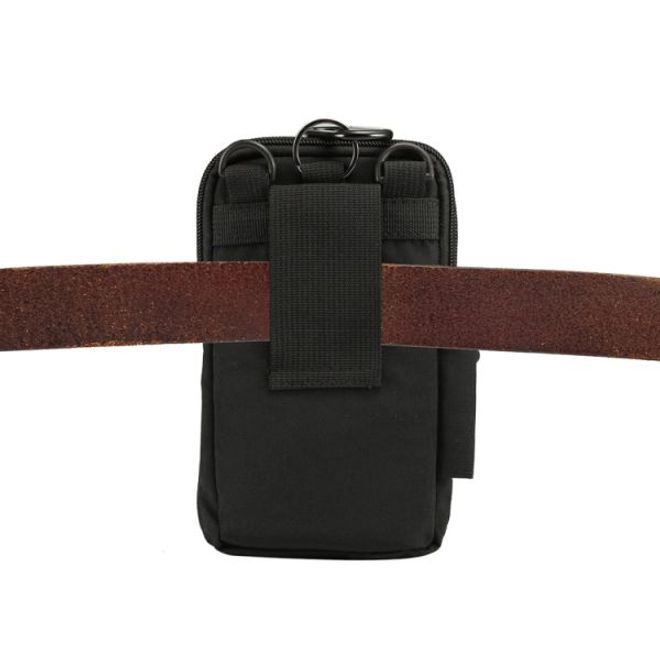 Universelle Outdoor Schultertasche für Handys bis 7 Zoll - schwarz