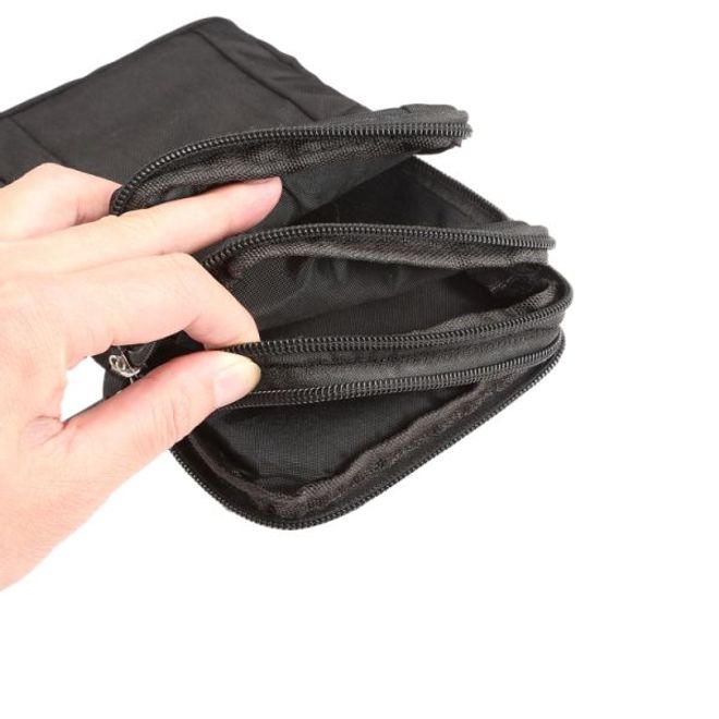 Universelle Outdoor Schultertasche für Handys bis 7 Zoll - schwarz