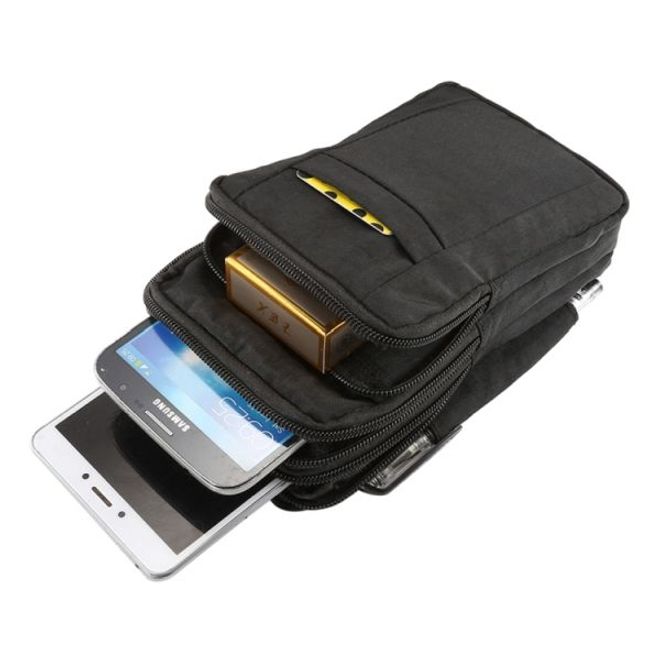 Universelle Outdoor Schultertasche für Handys bis 7 Zoll - schwarz
