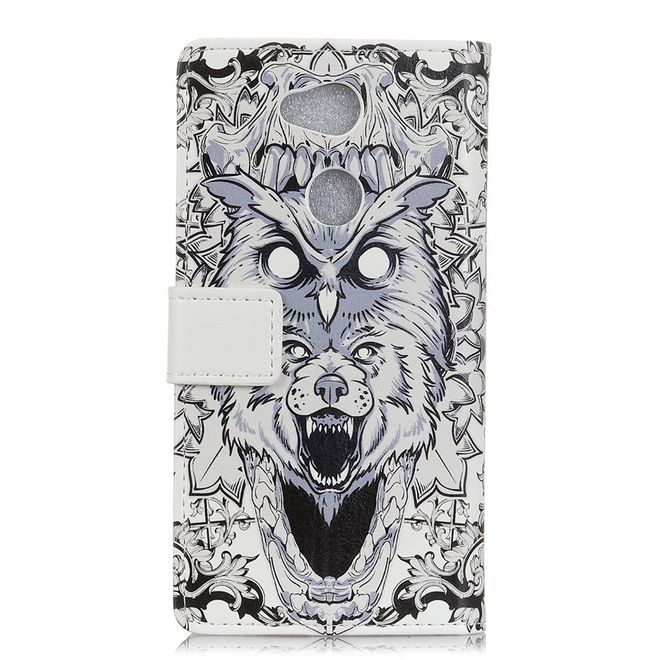 Sony Xperia XA2 Plus Handyhülle - Leder Bookcover Image II Series - abstrakte Eule