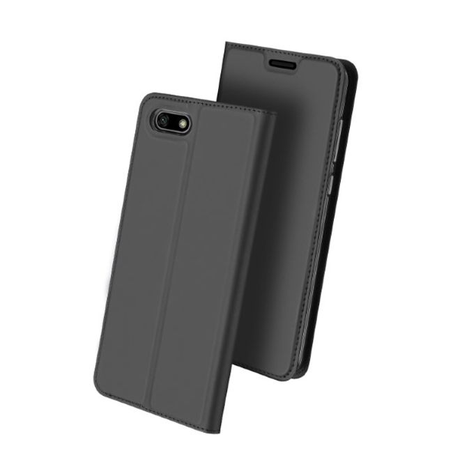 Dux Ducis - Huawei Honor 7S / Y5 (2018) Hülle - Handy Bookcover - Skin Pro Series - dunkelgrau