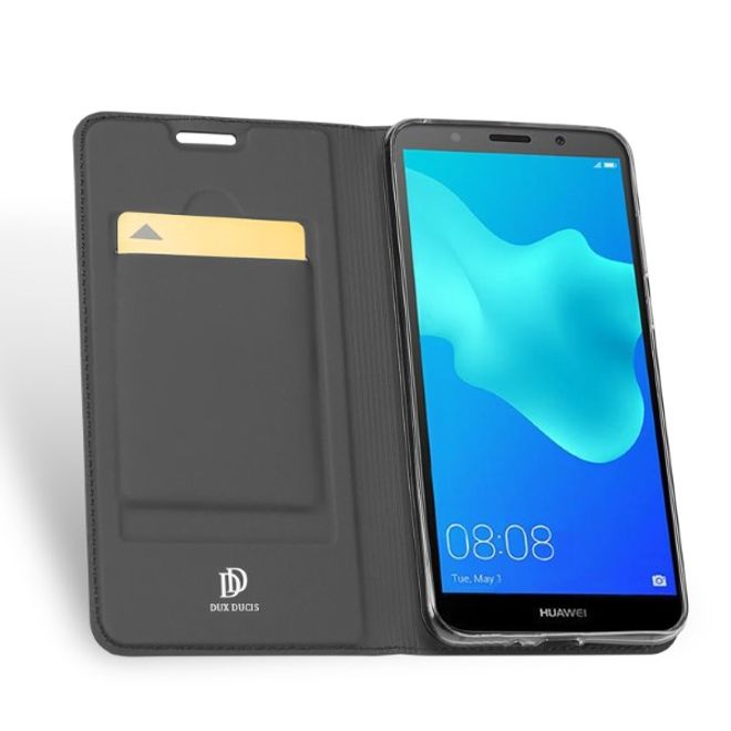 Dux Ducis - Huawei Honor 7S / Y5 (2018) Hülle - Handy Bookcover - Skin Pro Series - dunkelgrau