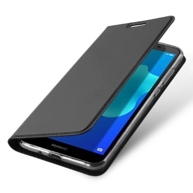 Dux Ducis - Huawei Honor 7S / Y5 (2018) Hülle - Handy Bookcover - Skin Pro Series - dunkelgrau
