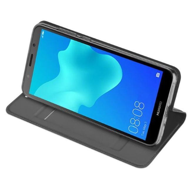 Dux Ducis - Huawei Honor 7S / Y5 (2018) Hülle - Handy Bookcover - Skin Pro Series - dunkelgrau