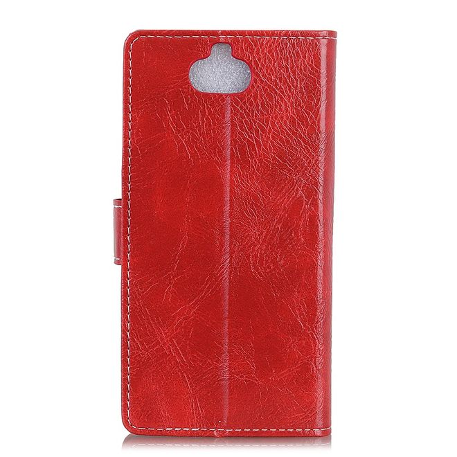 Sony Xperia XA3 Handyhülle - Crazy Horse III Leder Series Case - rot