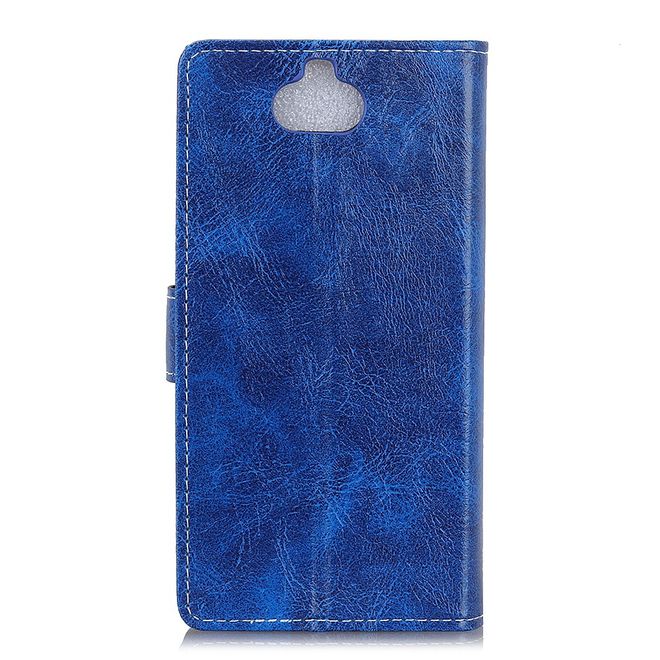 Sony Xperia XA3 Handyhülle - Crazy Horse III Leder Series Case - blau