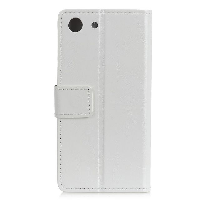 Sony Xperia XZ4 Compact Handyhülle - Crazy Horse Leder Bookcover Series - weiss