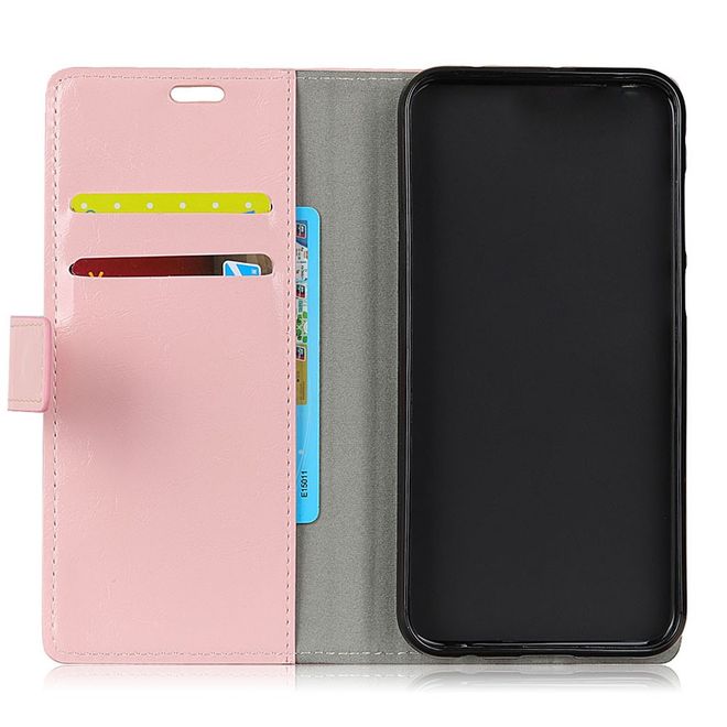 Sony Xperia XZ4 Compact Handyhülle - Crazy Horse Leder Bookcover Series - pink