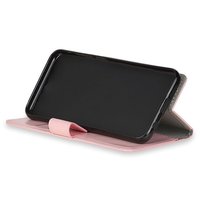 Sony Xperia XZ4 Compact Handyhülle - Crazy Horse Leder Bookcover Series - pink