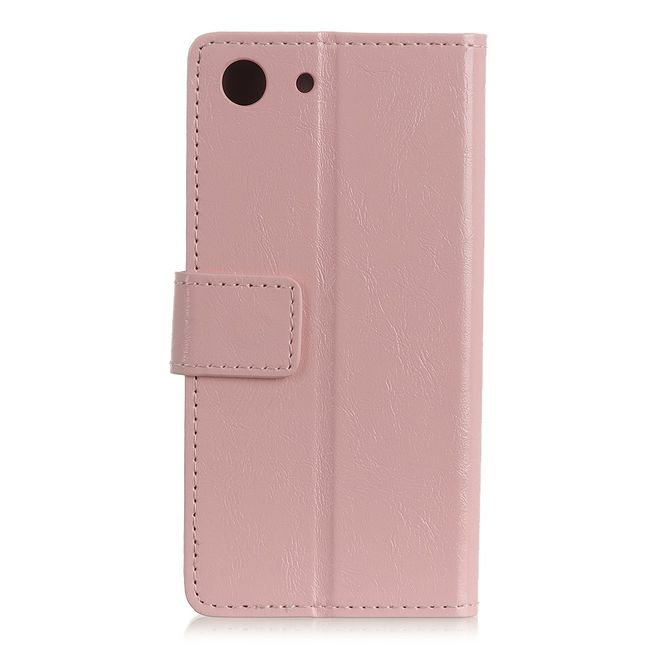 Sony Xperia XZ4 Compact Handyhülle - Crazy Horse Leder Bookcover Series - pink