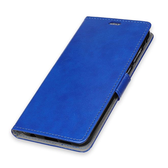 Sony Xperia XZ4 Compact Handyhülle - Crazy Horse Leder Bookcover Series - blau