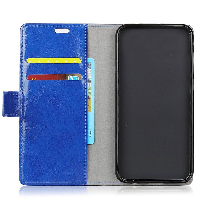 Sony Xperia XZ4 Compact Handyhülle - Crazy Horse Leder Bookcover Series - blau