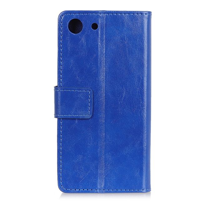 Sony Xperia XZ4 Compact Handyhülle - Crazy Horse Leder Bookcover Series - blau