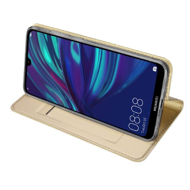 Dux Ducis - Huawei Y7 (2019) Hülle - Handy Bookcover - Skin Pro Series - gold