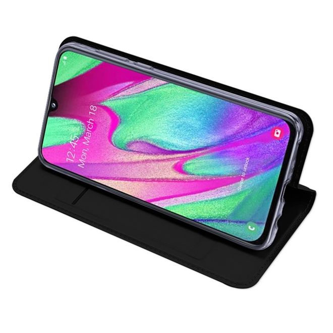 Dux Ducis - Samsung Galaxy A40 Hülle - Handy Bookcover - Skin Pro Series - schwarz
