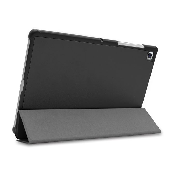 Samsung Galaxy Tab S5e Hülle - Dreifach faltbares Leder Case - schwarz