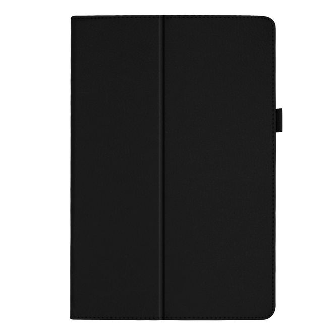 Samsung Galaxy Tab A 10.1 (2019) Hülle - Leder Case mit Litchitextur - schwarz