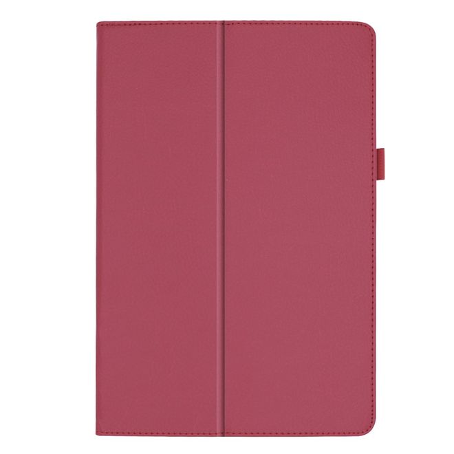 Samsung Galaxy Tab S5e Hülle - Leder Case mit Litchitextur - rosa