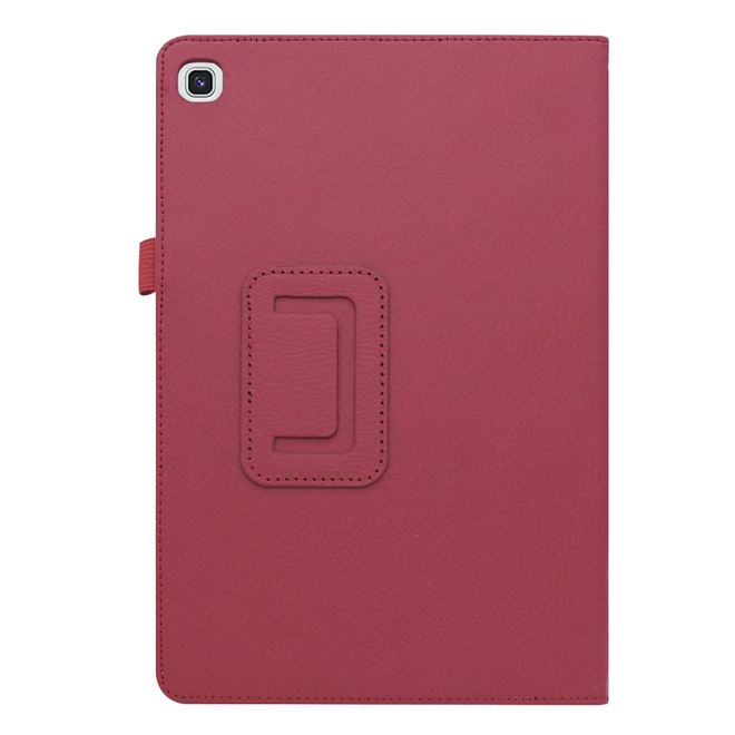Samsung Galaxy Tab S5e Hülle - Leder Case mit Litchitextur - rosa