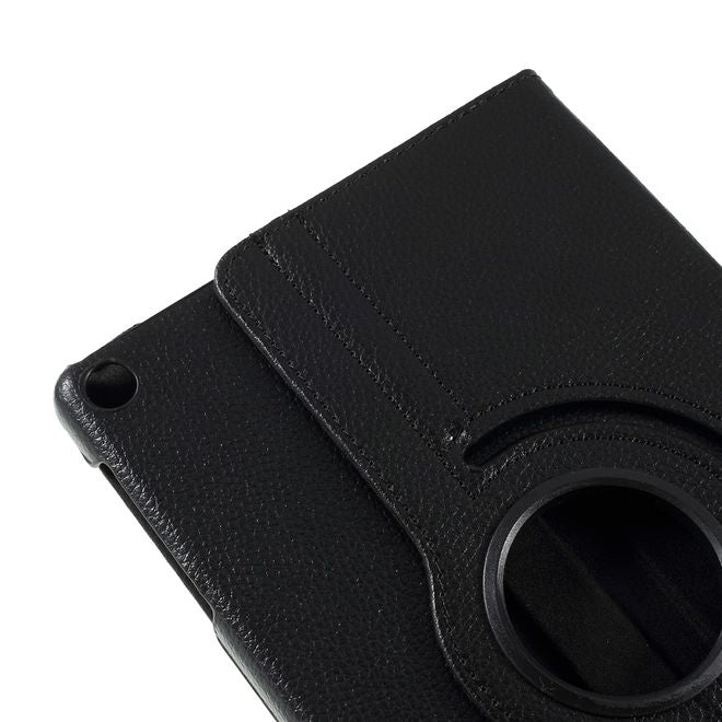 Samsung Galaxy Tab A 10.1 (2019) Hülle - 360° rotierbares Case aus Leder - schwarz