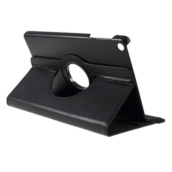 Samsung Galaxy Tab A 10.1 (2019) Hülle - 360° rotierbares Case aus Leder - schwarz