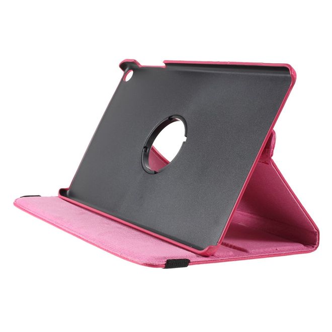 Samsung Galaxy Tab A 10.1 (2019) Hülle - 360° rotierbares Case aus Leder - rosa