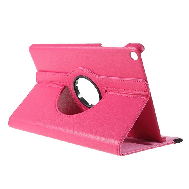 Samsung Galaxy Tab A 10.1 (2019) Hülle - 360° rotierbares Case aus Leder - rosa
