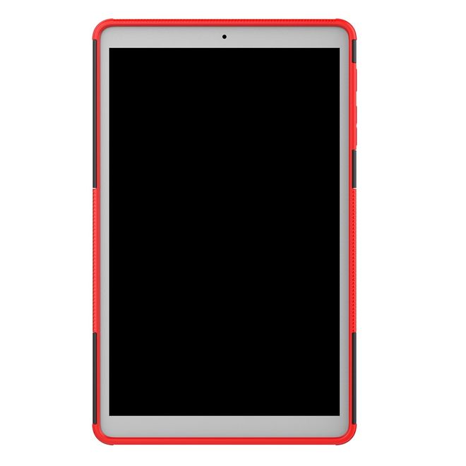 Samsung Galaxy Tab A 10.1 (2019) Hülle - Robustes Plastik Hardcase - rot