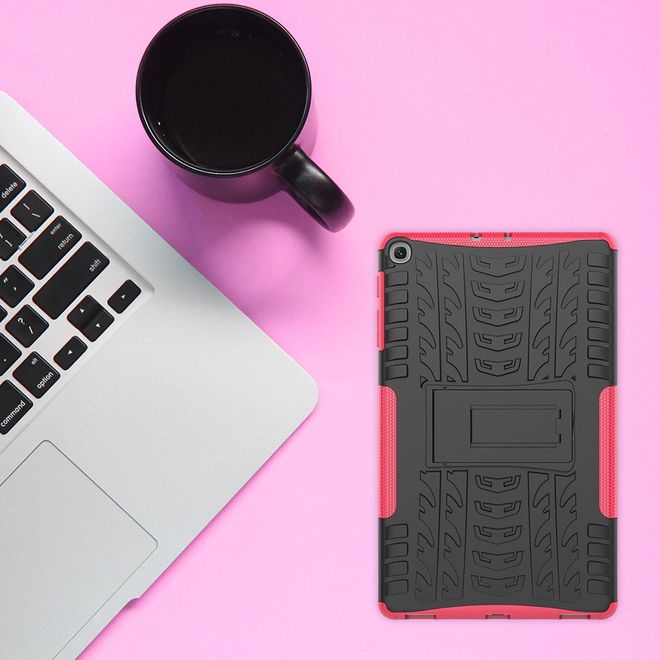 Samsung Galaxy Tab A 10.1 (2019) Hülle - Robustes Plastik Hardcase - pink