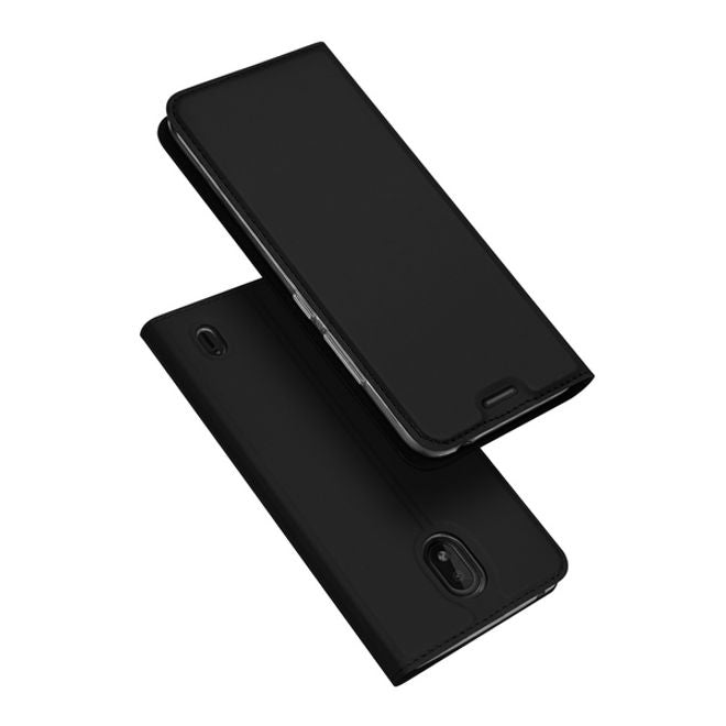 Dux Ducis - Nokia 1 Plus Hülle - Handy Bookcover - Skin Pro Series - schwarz
